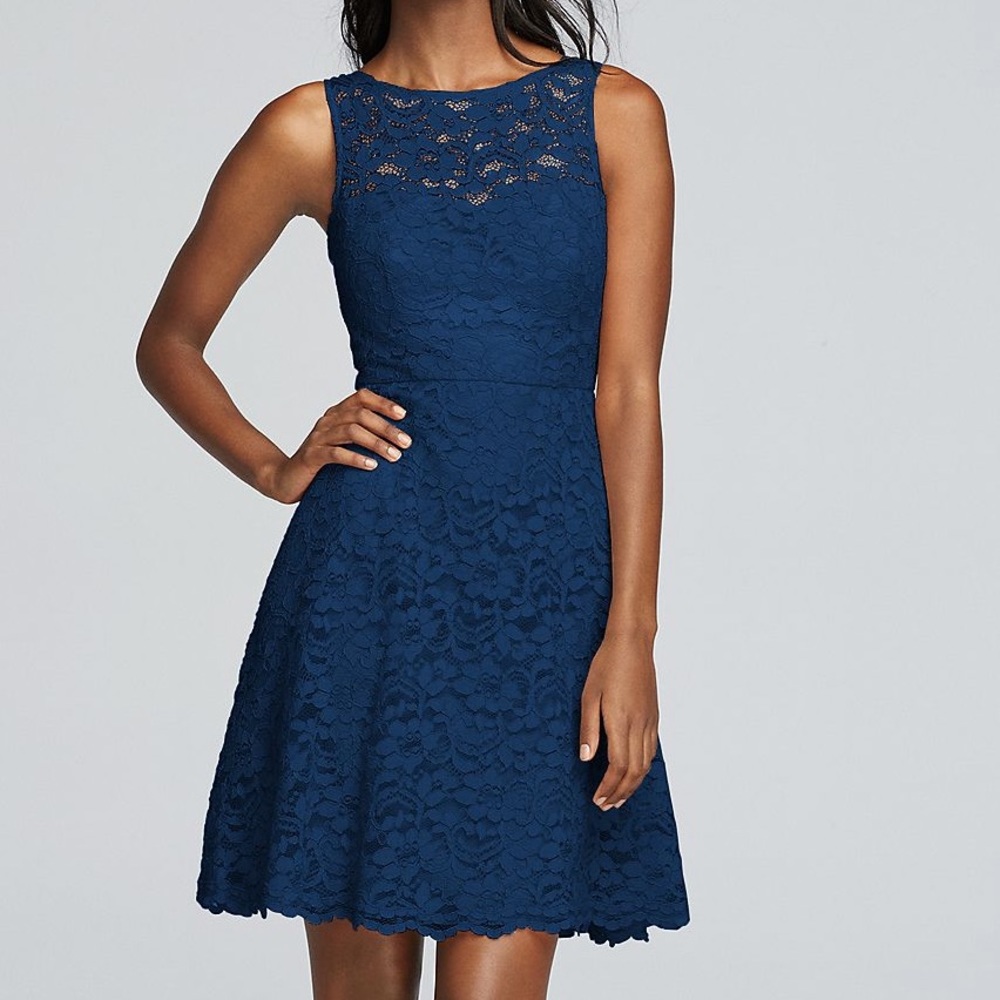 NWT David’s Bridal Sleeveless Lace Dress